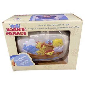 Vintage Dolly Noah's Parade Musical Crib Light Nursery Bedtime Baby